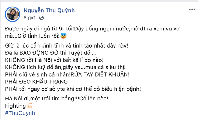 Dàn sao Việt trấn an công chúng khi Việt Nam xuất hiện ca nhiễm Covid-19 thứ 17: Trấn Thành và Thu Trang đáng chú ý nhất! - Ảnh 9.