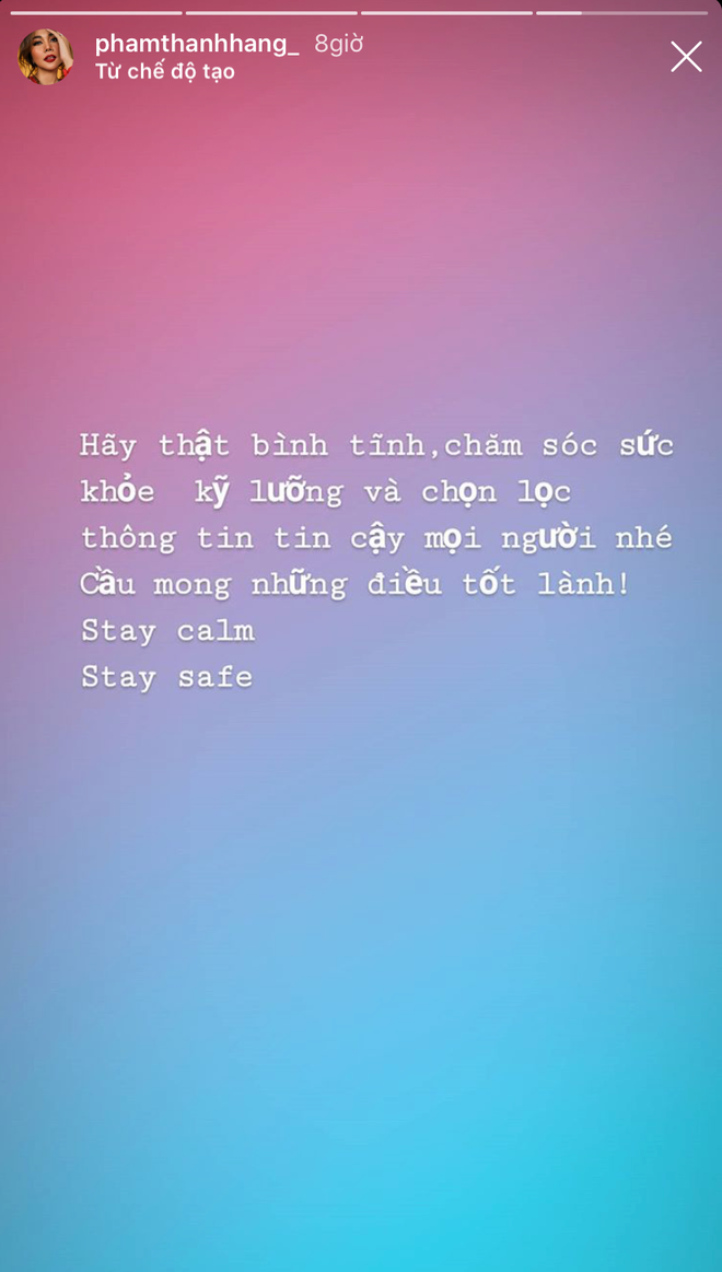 Dàn sao Việt trấn an công chúng khi Việt Nam xuất hiện ca nhiễm Covid-19 thứ 17: Trấn Thành và Thu Trang đáng chú ý nhất! - Ảnh 4.