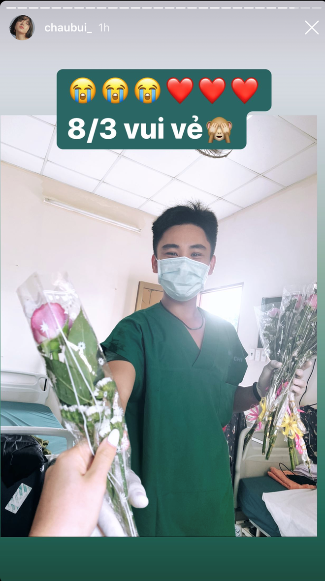 Châu Bùi đón 8/3 trong khu cách ly tập trung, hớn hở vì được tặng hẳn 2 phần quà đặc biệt - Ảnh 3.