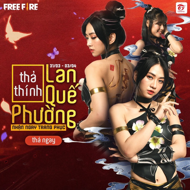 Nóng như sự kiện Free Fire, game thủ ra sức thả thính để giành lấy trang phục Lan Quế Phường siêu gợi cảm - Ảnh 1.