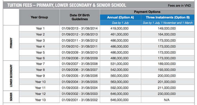 Shock với mức học phí của các trường Quốc tế tại TP.HCM, có nơi lên đến gần 800 triệu/năm - Ảnh 3.