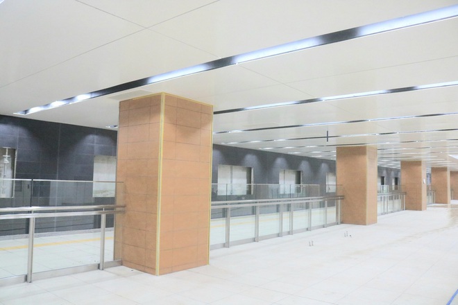 Cận cảnh những hình ảnh bên trong ga ngầm Nhà hát Thành phố của tuyến Metro Bến Thành - Suối Tiên - Ảnh 9.