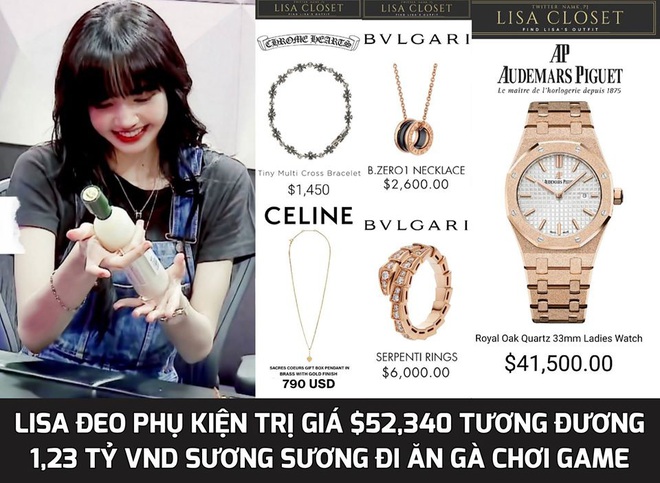 Từng than thở không có tiền nên Lisa chỉ dám đeo phụ kiện sương sương... hơn 1 tỷ đi quay show - Ảnh 4.