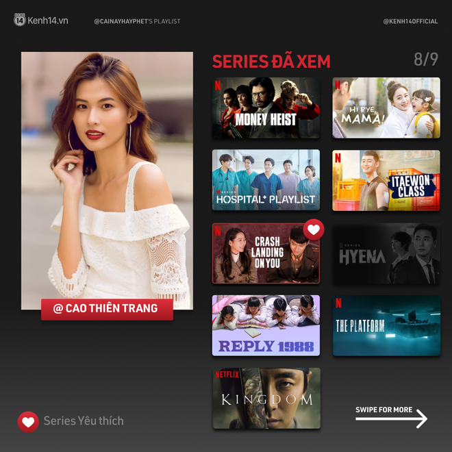 Sao Việt ở nhà gặm nhấm Netflix: Cao Thiên Trang cày sạch top trending, Puka cực mê The Platform - Ảnh 1.