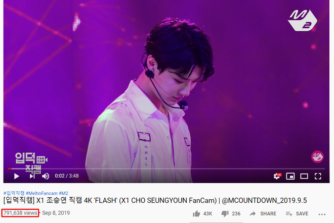 Top 15 fancam của nam idol trên Mnet: View của quán quân gấp đôi hạng 2, fancam thành viên nhóm “em trai” BTS được Knet gọi là huyền thoại - Ảnh 8.