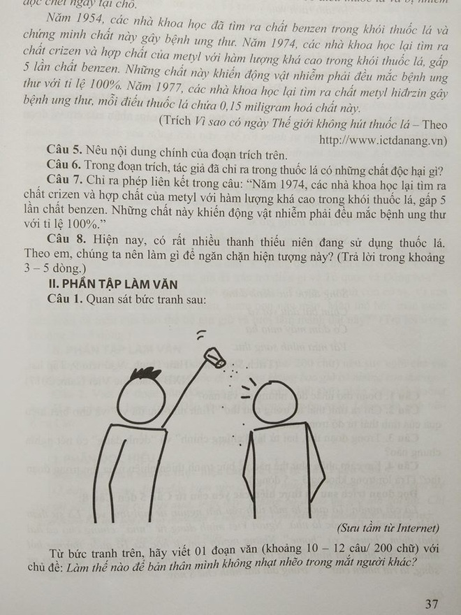 Đề thi Ngữ văn siêu mặn của giáo viên khiến học trò cười ngất, nhưng chất nhất vẫn là những lời phản bác của học trò - Ảnh 1.