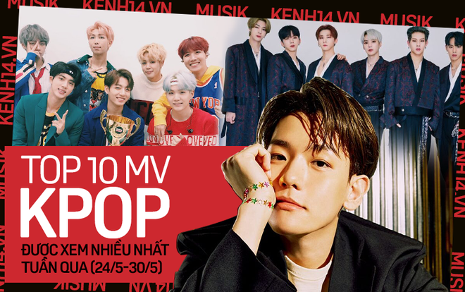 10 MV Kpop được xem nhiều nhất tuần: Baekhyun và MONSTA X comeback mạnh mẽ vẫn không thắng nổi Suga; BTS chạy đua cột mốc tỷ views - Ảnh 1.