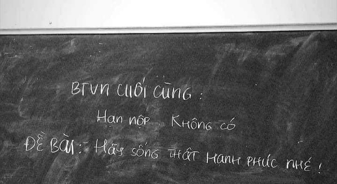 Bài tập về nhà của học sinh cuối cấp: Hãy sống thật hạnh phúc nhé - Ảnh 3.
