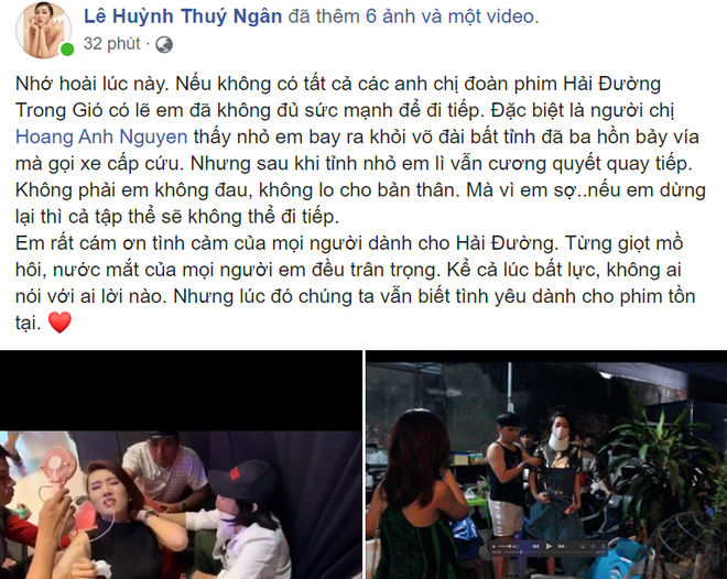 Thúy Ngân gãy mũi, phải dùng nẹp cổ sơ cứu giữa hậu trường Hải Đường Trong Gió vì cảnh hành động - Ảnh 1.