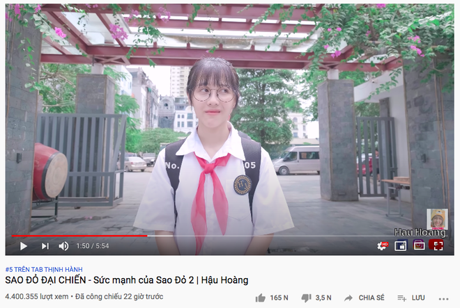 Vừa lên sóng chưa đầy 24h, Hậu Hoàng đã nhanh chóng qua mặt Bích Phương và loạt nghệ sĩ đình đám trên top trending Youtube - Ảnh 2.
