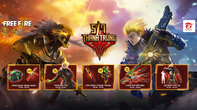 Free Fire: Game thủ nhận miễn phí những gì trong chuỗi sự kiện Ngày Thanh Trừng của Garena? - Ảnh 1.