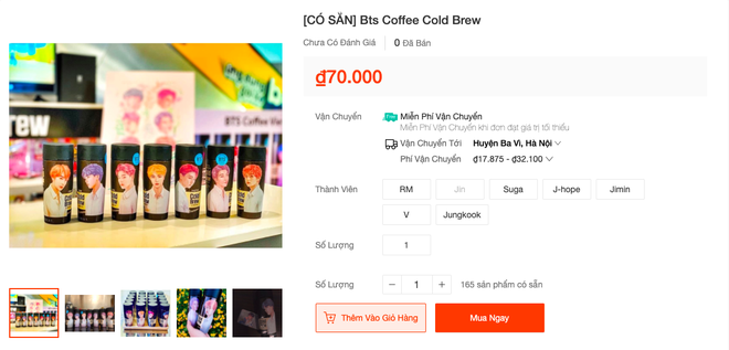 Giờ mới biết có hẳn bình cafe “cộp mác” các thành viên BTS được bán trên toàn cầu, hàng xách tay tại Việt Nam có giá siêu rẻ - Ảnh 9.