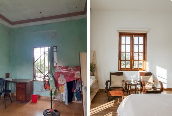 Cô gái chơi lớn chi 1,3 tỷ cải tạo nhà cũ xây 20 năm thành homestay, nhìn ảnh cứ không thể tin được là một nơi - Ảnh 5.