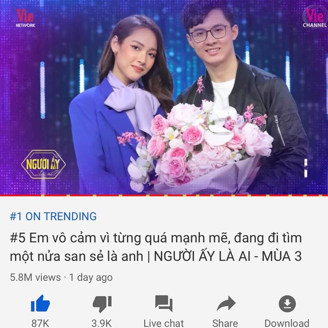 Tập 5 Người ấy là ai đẩy cả Chi Pu & Bích Phương xuống để giành lấy top 1 Trending đầu tiên cho mùa 3 - Ảnh 3.