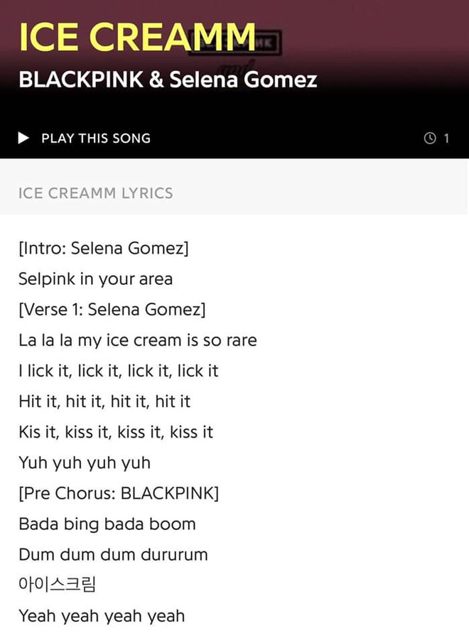 Fan đang truyền tay nhau lời bài hát Ice Cream của BLACKPINK và Selena Gomez, vừa vào đầu đã Selpink in your area liệu có tin được không? - Ảnh 3.