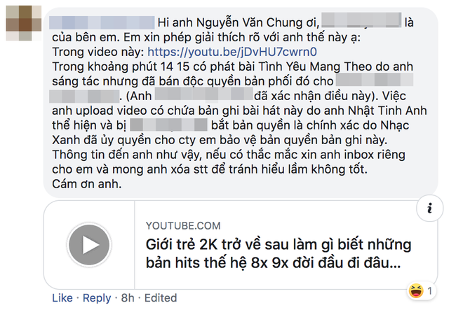 Nhạc sĩ Nguyễn Văn Chung bức xúc khi ca khúc của mình đăng trên kênh cá nhân bị đánh bản quyền, Khắc Việt - Nguyễn Trần Trung Quân đồng cảm - Ảnh 6.