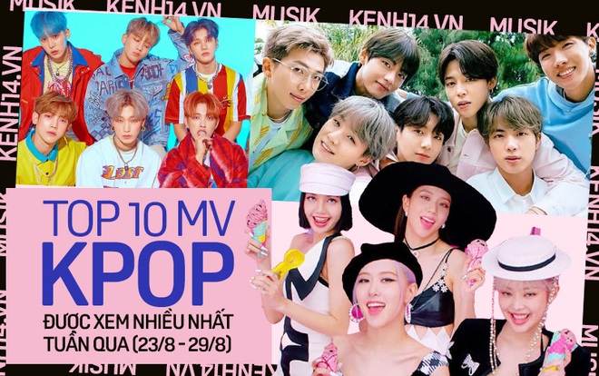 10 MV Kpop được xem nhiều nhất tuần: Loạt sản phẩm của BTS và BLACKPINK xuất hiện xen kẽ nhau chiếm hết vị trí cao, ai dẫn đầu? - Ảnh 1.