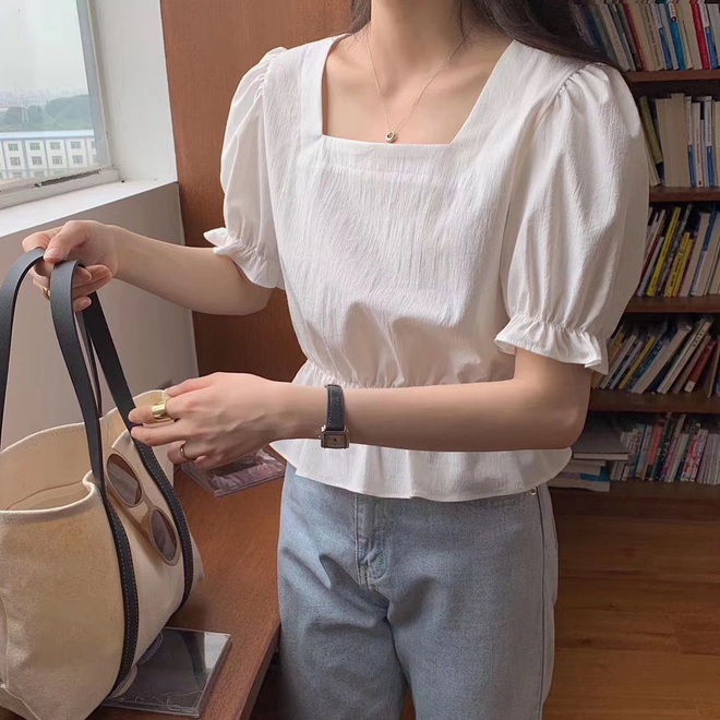 Áo blouse nhấn eo đã hack dáng còn mix được 5 kiểu khác nhau, bảo sao nàng nào cũng muốn sắm vài ba chiếc - Ảnh 13.