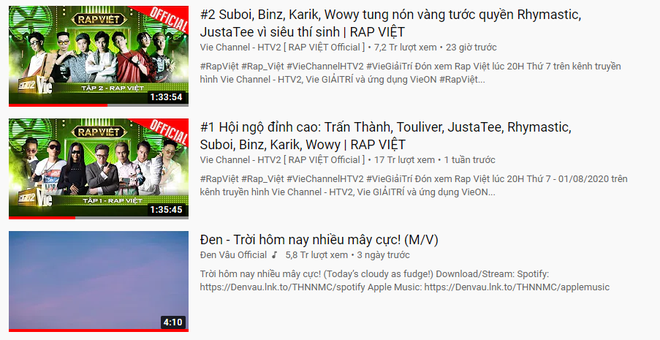 Đen Vâu chính thức gục ngã trước dàn Rap Việt, hết cửa nối tiếp thành tích bất bại top 1 trending YouTube? - Ảnh 5.