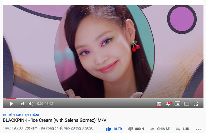 YouTube công bố lượt xem 24h đầu của Ice Cream, BLACKPINK tiếp tục lập kỷ lục nhưng lại hụt hơi thấy rõ? - Ảnh 1.