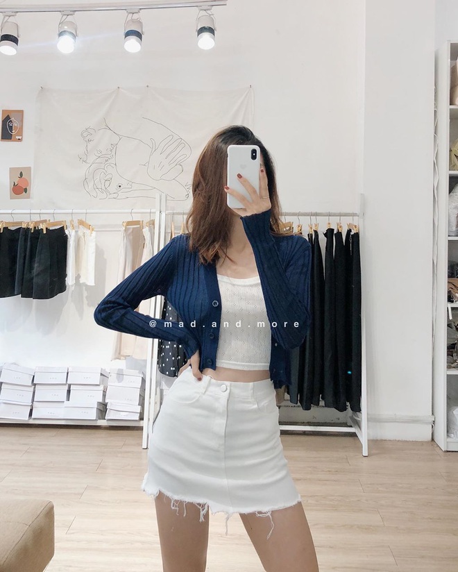 Cardigan dáng dài xưa rồi, chuẩn trend năm nay phải là cardigan lửng vừa hay ho lại vừa dễ mix đồ - Ảnh 10.