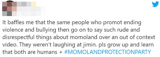 MOMOLAND từng gây tranh cãi vì không cúi chào BTS, cười cợt Jimin khi vỡ giọng, nhưng chính ARMY mới bị chỉ trích thậm tệ? - Ảnh 11.