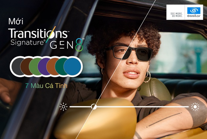 Kính đổi màu Transitions® Signature® Gen 8™ thế hệ mới của Essilor - Phong cách thời thượng - Ảnh 4.
