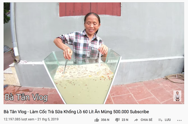 Dù chỉ làm 1 món quen thuộc nhưng Bà Tân Vlog đã có clip lên tới gần 20 triệu views, dẫn đầu các clip view khủng - Ảnh 3.