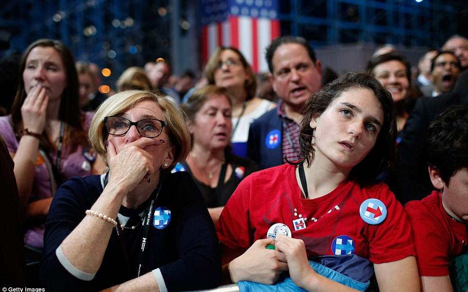 Chùm ảnh: Toàn nước Mỹ hồi hộp chờ đón kết quả bầu cử Tổng thống lần thứ 45