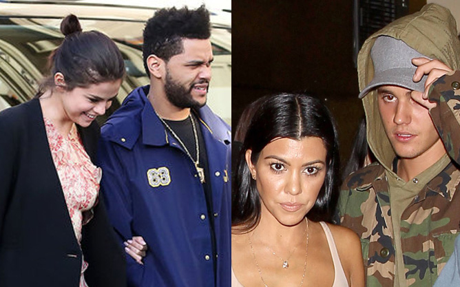 Trong khi Selena say đắm The Weeknd, Justin lại &quot;lái máy bay&quot; với chị cả nhà Kardashian?