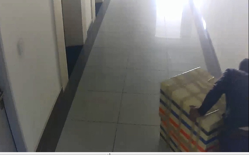 Clip: Camera ghi hình nghi phạm đẩy thùng xốp chứa thi thể nữ sinh ở hành lang chung cư Hà Đô