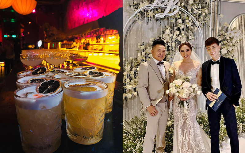 Tiệc after wedding "tới bến" như vợ chồng Bảo Thy: bao trọn cả cái lounge, tối về để nguyên vest chú rể và búi tóc cô dâu đi ngủ