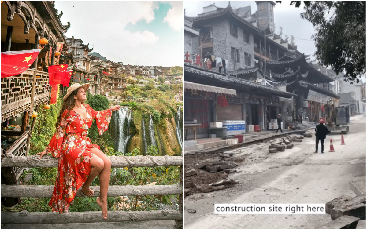 Lần đầu du lịch Trung Quốc, nữ travel blogger tá hỏa với loạt địa điểm trên mạng – ngoài đời khiến cô “một đi không trở lại”