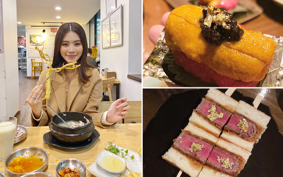Theo chân rich-kid Jolie Nguyễn ăn uống sương sương ở Seoul, lạ lẫm nhất là món bò Wagyu ăn kèm trứng cá dát vàng