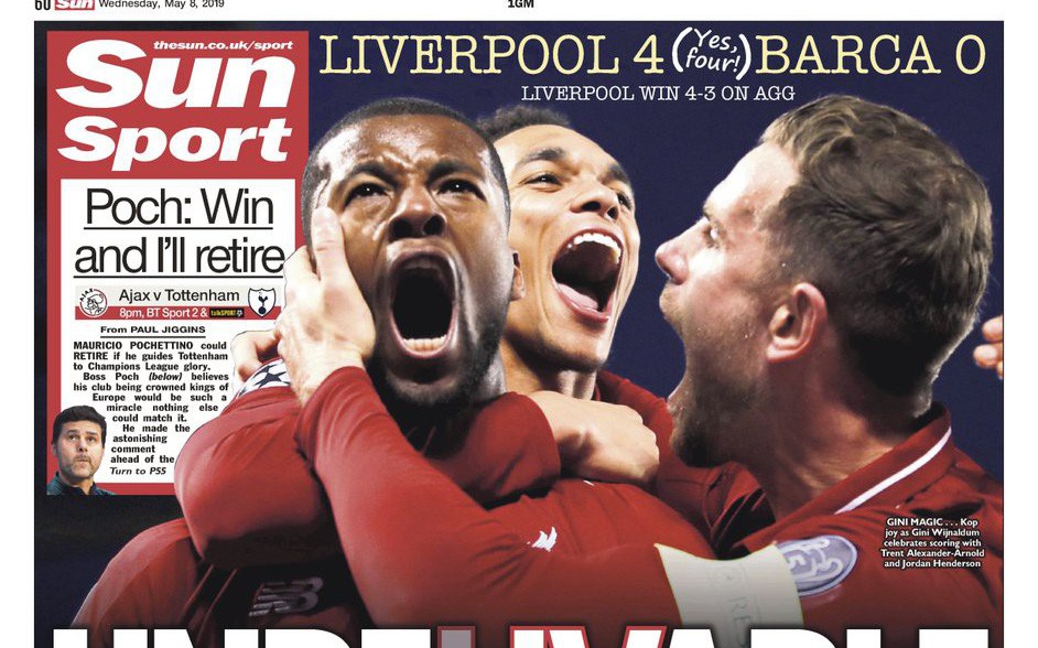 Báo chí thế giới ngả mũ thán phục, hết lời ca ngợi màn ngược dòng thần thánh của Liverpool