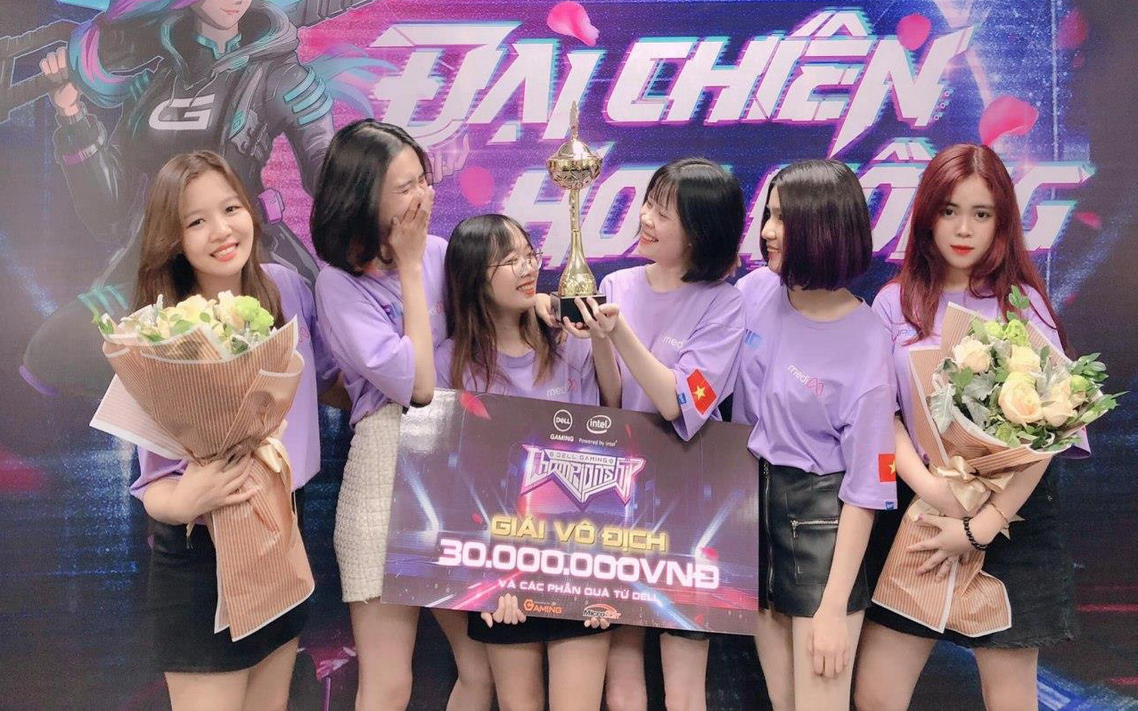 Những bóng hồng MediM Ladies lên ngôi tại giải đấu LMHT online với tổng giá trị giải thưởng 150 triệu đồng
