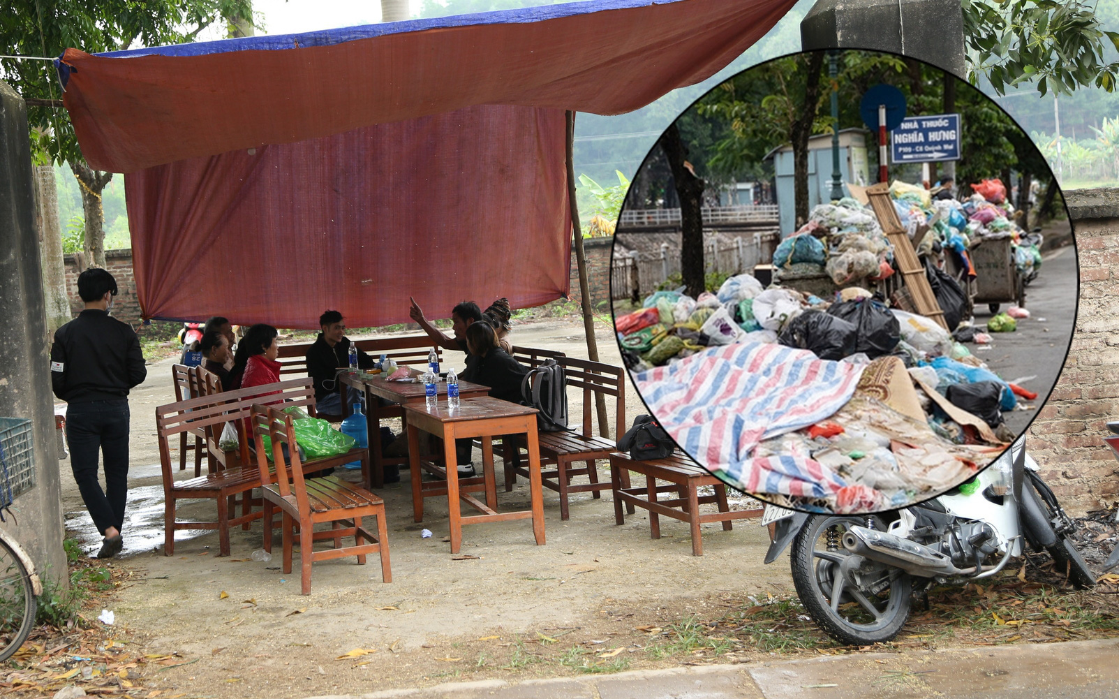 Người dân chặn xe vào bãi rác Nam Sơn: "Mấy chục năm nay chúng tôi đã quá khổ rồi, ruồi nhặng nhiều khiến có hôm phải chui vào màn ăn cơm"