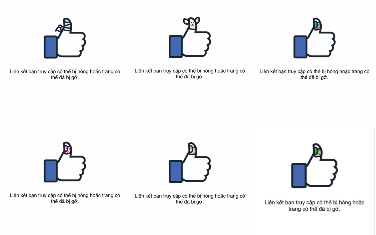 Facebook tung ra bộ sưu tập băng keo cá nhân cho &quot;ngón tay cái&quot; huyền thoại
