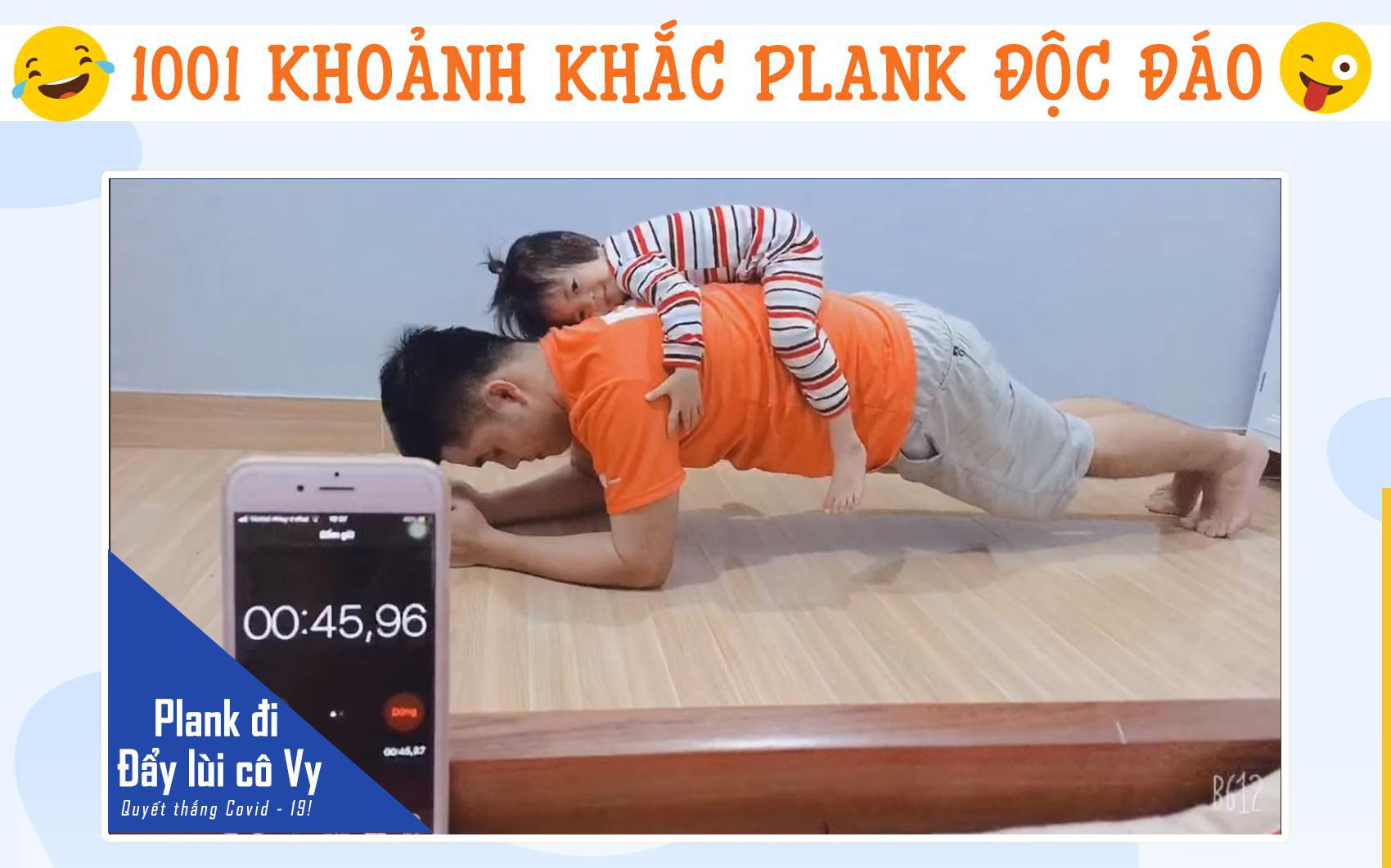 “Thách” nhau Plank đẩy lùi “Cô Vy” trong những ngày Work From Home