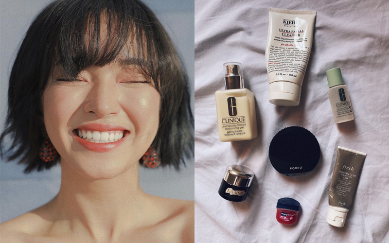 Chuyện chăm da của Châu Bùi ở khu cách ly: Mang gần bộ skincare chỉ bỏ lại 1 thứ, đồ dưỡng dao động từ 53K đến hơn 5 triệu