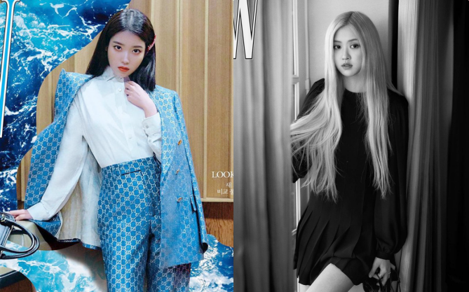 IU và Rosé (BLACKPINK) &quot;đụng&quot; phong cách trên bìa tạp chí: Mỹ nữ nhà YG quá xinh nhưng &quot;một màu&quot; so với em gái quốc dân?