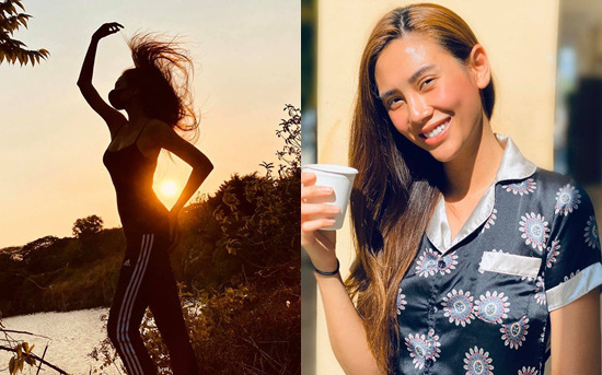 &quot;Sống ảo&quot; kiểu Võ Hoàng Yến tại khu cách ly: Mới bình minh đã ra pose dáng, còn khoe khéo body đâu ra đấy
