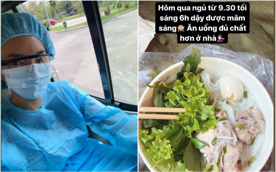 Châu Bùi update tình hình trong khu cách ly tập trung, khoe được ăn đủ chất hơn ở nhà