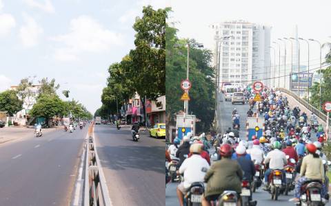 Hà Nội và Sài Gòn trong ngày đầu cách ly toàn xã hội: Nhiều tuyến phố vắng vẻ, chỉ người dân bắt buộc phải đi làm mới ra đường