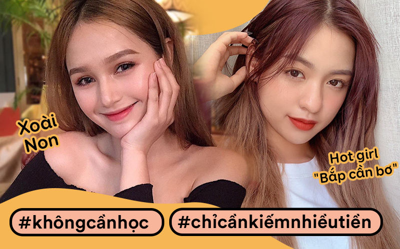 Dân mạng nghĩ gì khi nghe phát ngôn gây sốc của Xoài Non và gái xinh Bắp Cần Bơ về tiền và học vấn?