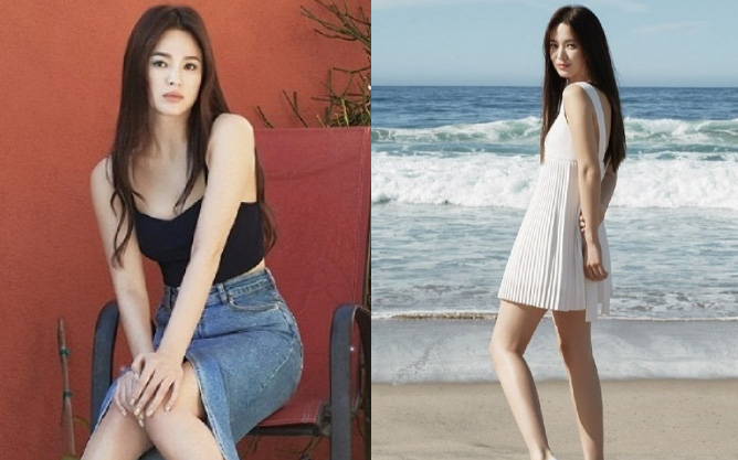 Song Hye Kyo mặc croptop khoe eo thon ngực nở, diện váy ngắn hack tuổi như muốn &quot;thách thức&quot; đàn em