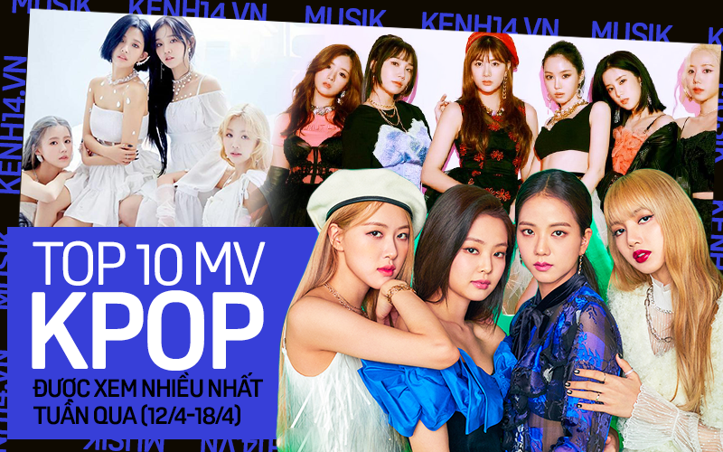 10 MV Kpop được xem nhiều nhất tuần: ITZY một bước từ ngôi vương xuống hạng 6, BLACKPINK lấy lại phong độ còn BTS bị "đá" xuống những hạng cuối