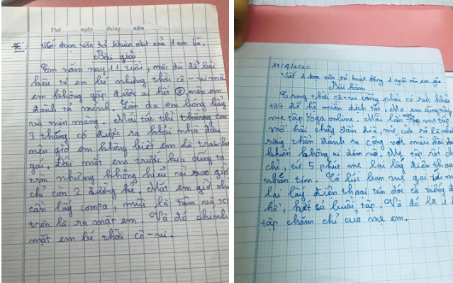 Nghỉ dịch nhưng phải làm bài tập, cậu học trò viết văn bóc phốt mẹ, miêu tả bản thân &quot;tóc dài đến mức không biết được gái hay trai&quot;