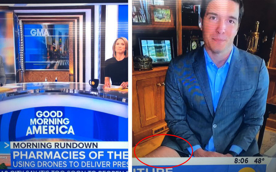 &quot;Giấu đầu hở đuôi&quot;: Phóng viên Mỹ gặp sự cố tai hại ngay trên sóng truyền hình trực tiếp khi bị soi đang... không mặc quần