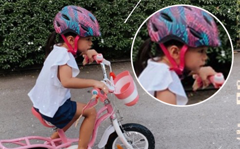 Khoe khoảnh khắc dạy con gái đạp xe, Hà Tăng tiết lộ góc cận mặt và thái độ tập luyện của “cô chiêu” nhà hào môn!